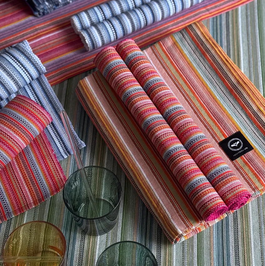 Set de table recyclé 2-pack Goa, Rose