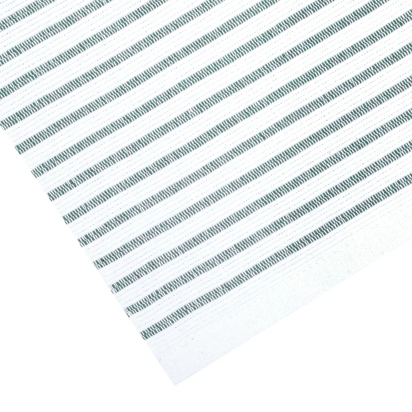 Recyclé Chemins de table Tyra, Blanc/Vert