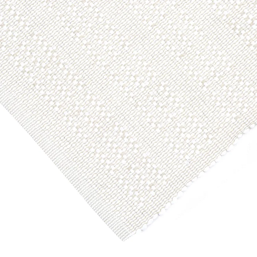 Set de table recyclé 2-pack Ines, Lin/Blanc