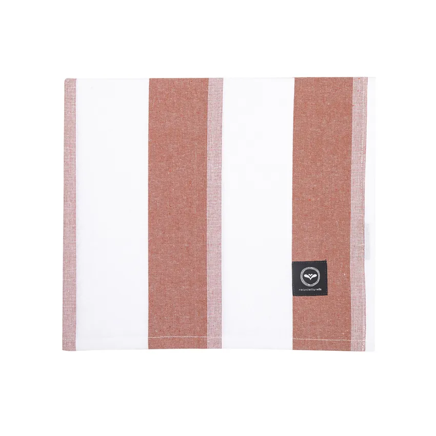 Nappe Essuyable Recyclée Moa, Rouille/Blanc