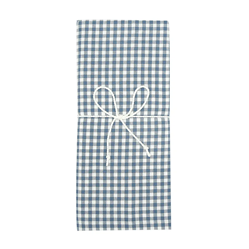 Parure de lit 2-dels Allan, Gris bleu/Blanc