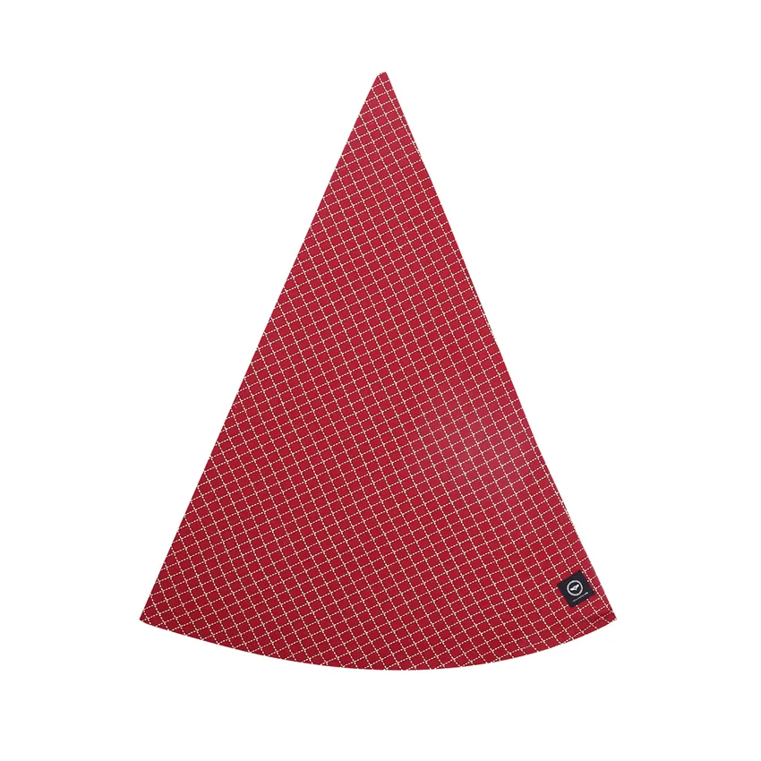 Nappe Ronde Recyclée Lova, Rouge foncé/Linne