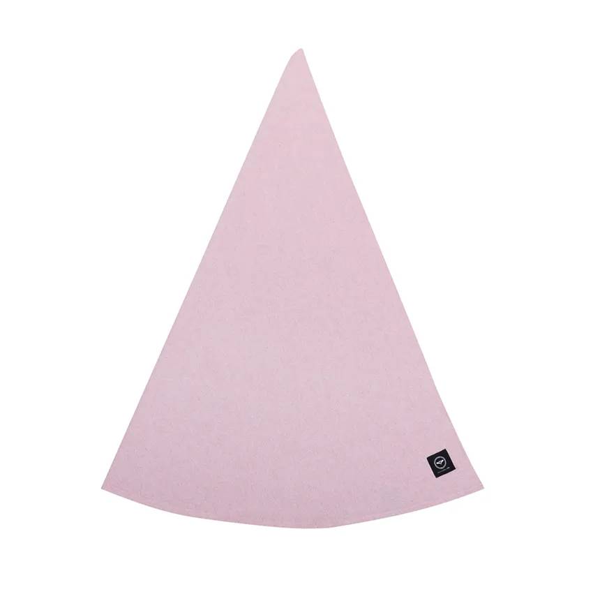 Nappe Ronde Essuyable Recyclée Hedvig, Rose clair/Blanc