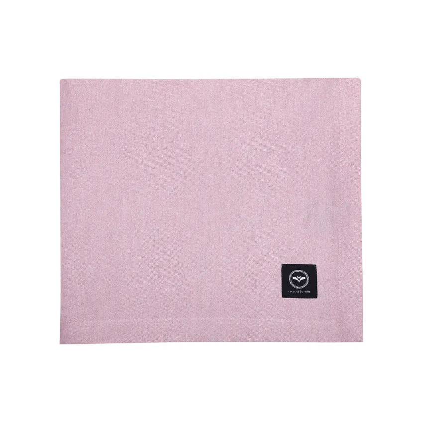 Nappe Essuyable Recyclée Hedvig, Rose clair/Blanc