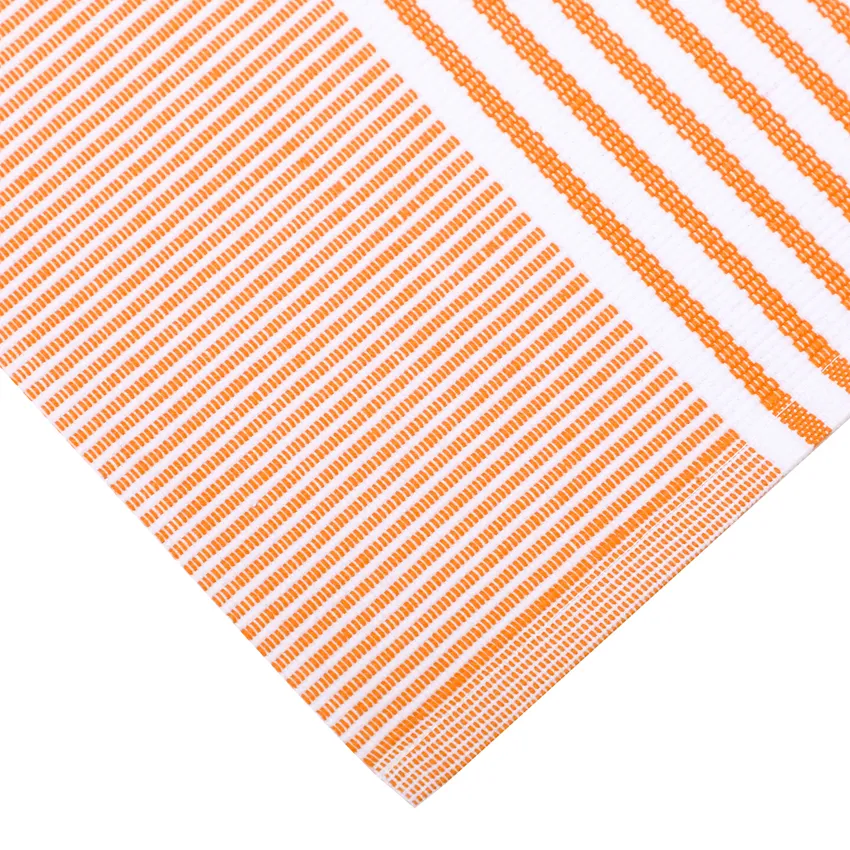 Set de table recyclé 2-pack Isa, Orange/Blanc