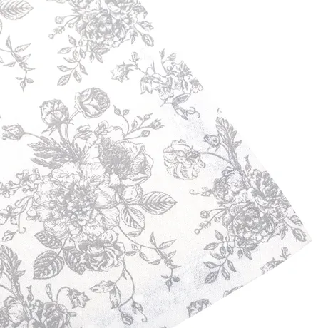 Nappe recyclée Juni, Blanc/Gris clair