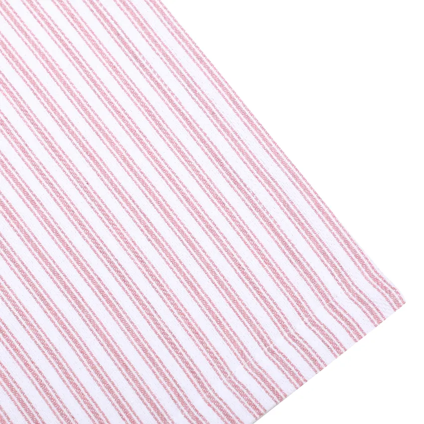 Serviette Recyclée 2-pack Lina, Rose clair/Blanc