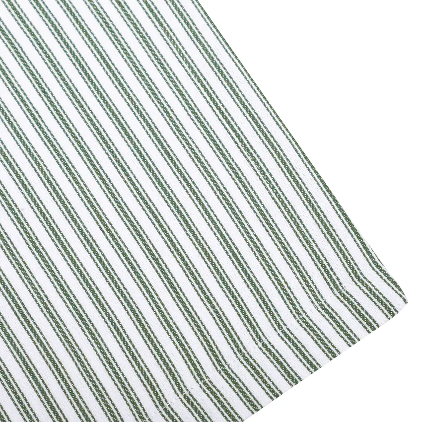Serviette Recyclée 2-pack Lina, Vert/Blanc