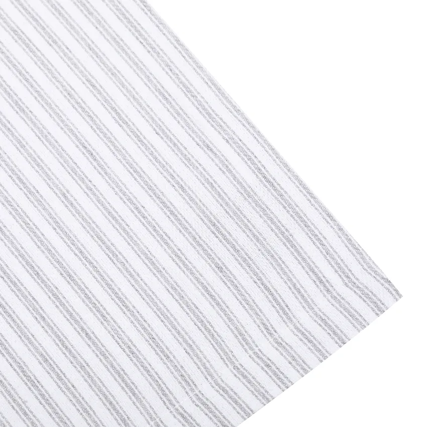 Serviette Recyclée 2-pack Lina, Gris clair/Blanc