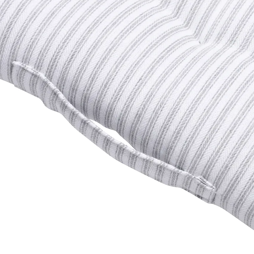 Coussin de palette recyclé Lina, Gris clair/Blanc