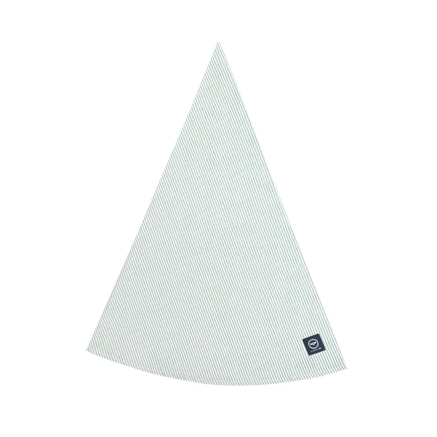 Nappe Ronde Essuyable Recyclée Bosse, Vert/Blanc