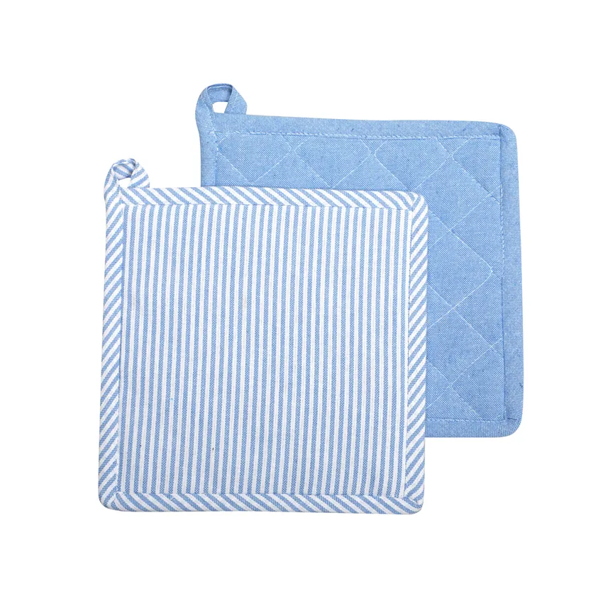 Manique recyclée 2-pack Bosse, Bleu clair/Blanc