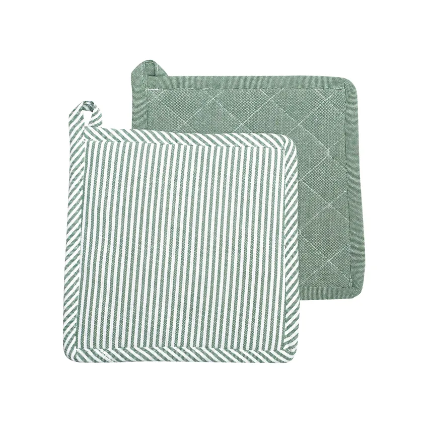 Manique recyclée 2-pack Bosse, Vert/Blanc