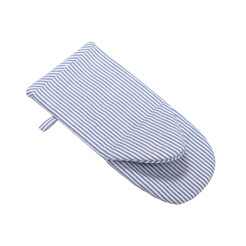 Gant de cuisine recyclé Bosse, Gris bleu/Blanc