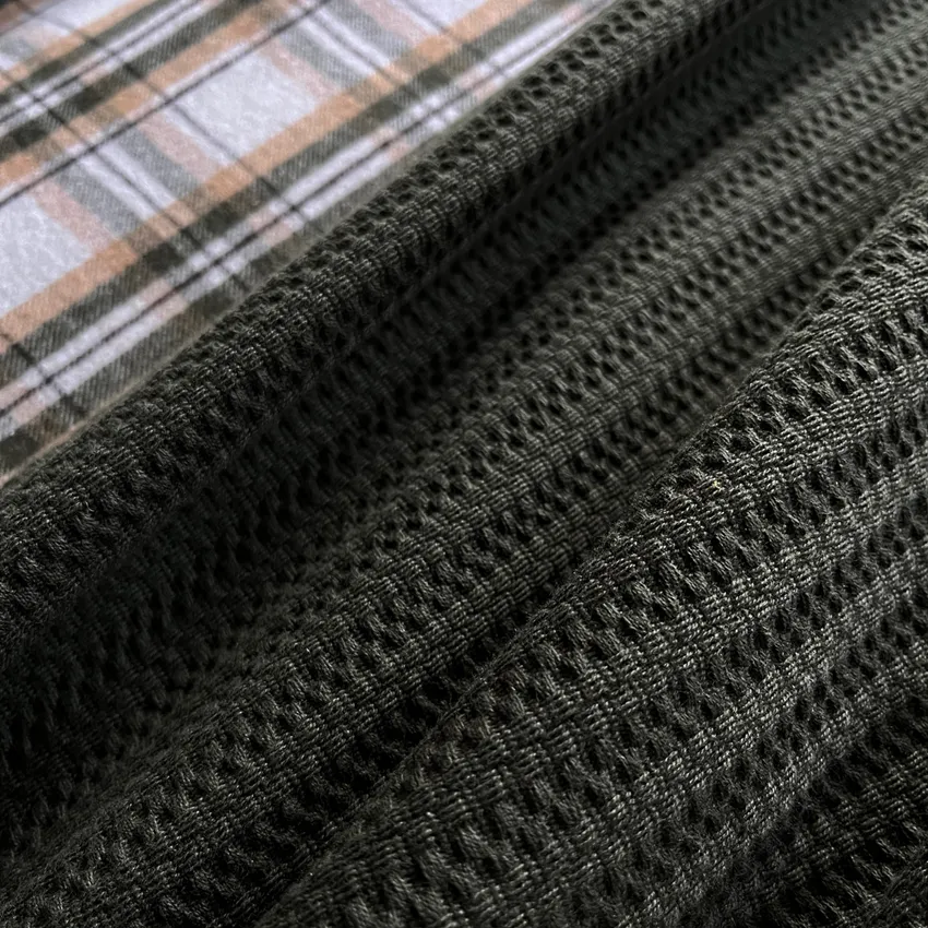 Recyclé Couvre-lits Rasmus, Vert foncé