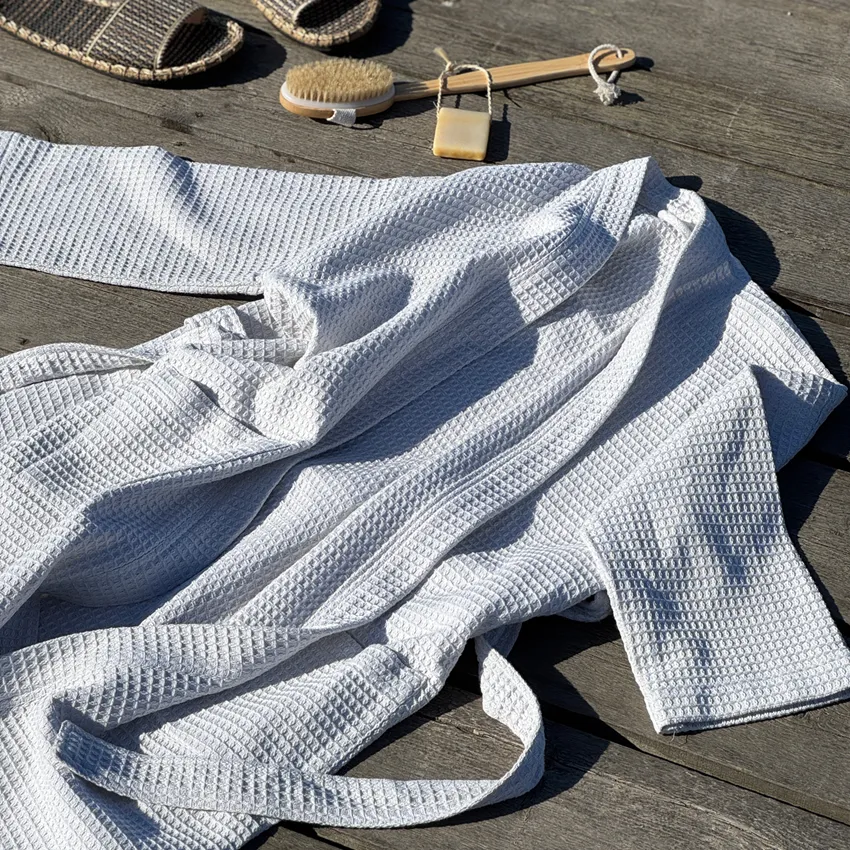 Peignoir recyclé Wilma, Beige/Argent