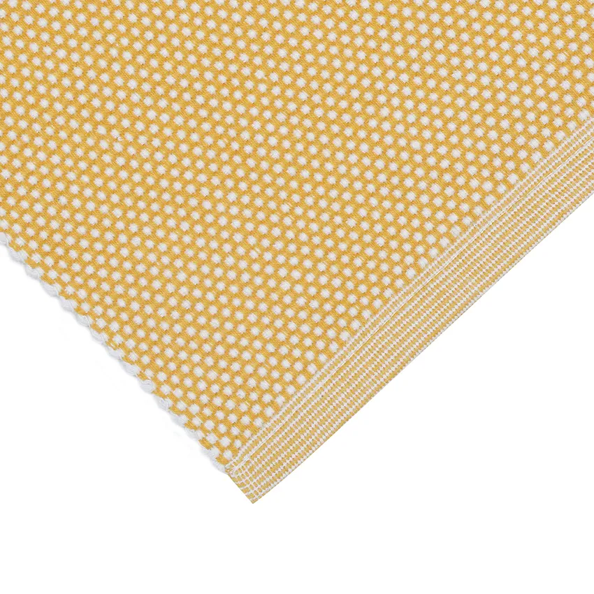 Recyclé Chemins de table Kalle, Jaune/Beige