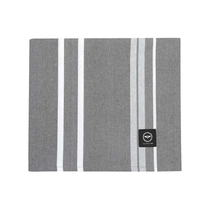 Nappe Essuyable Recyclée Dante, Gris foncé/Blanc/Gris clair
