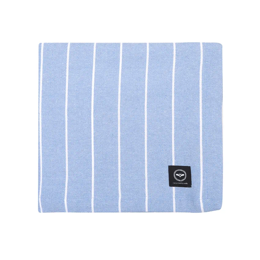 Nappe recyclée Edith, Bleu clair