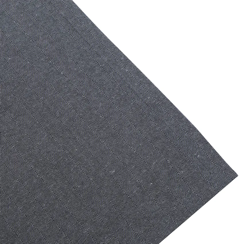 Nappe recyclée Emil, Noir/Gris clair