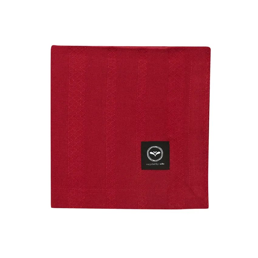 Nappe recyclée Molly, Rouge foncé