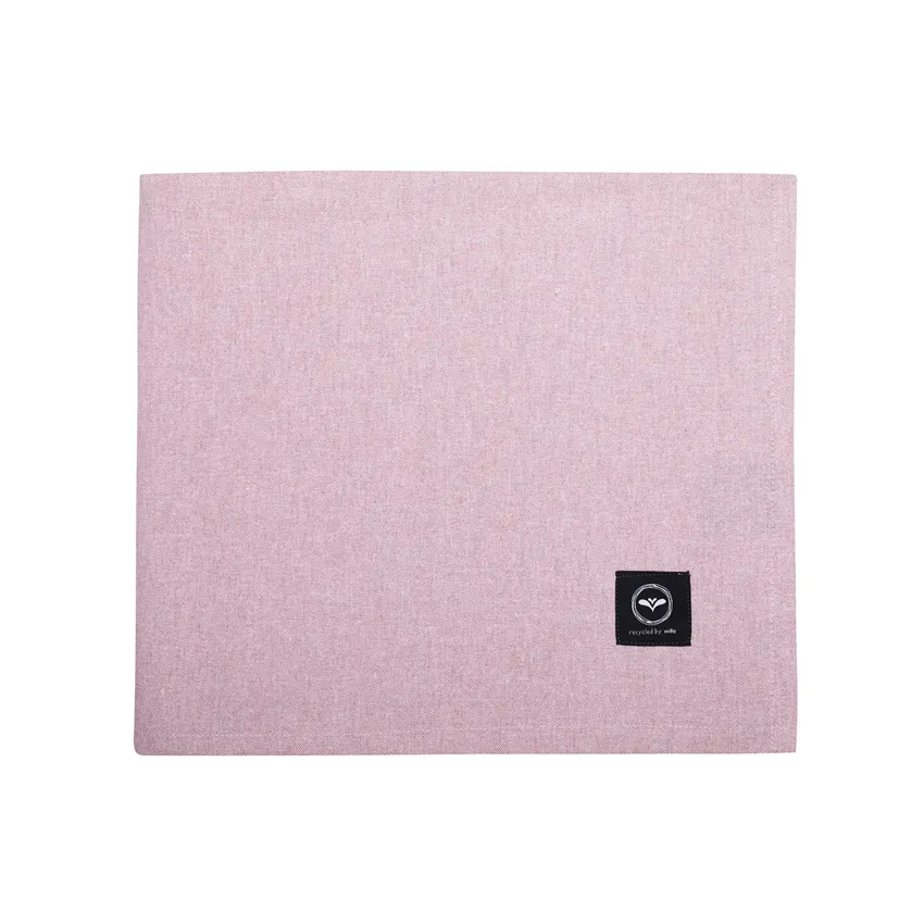 Nappe recyclée Elin, Rose clair/Blanc