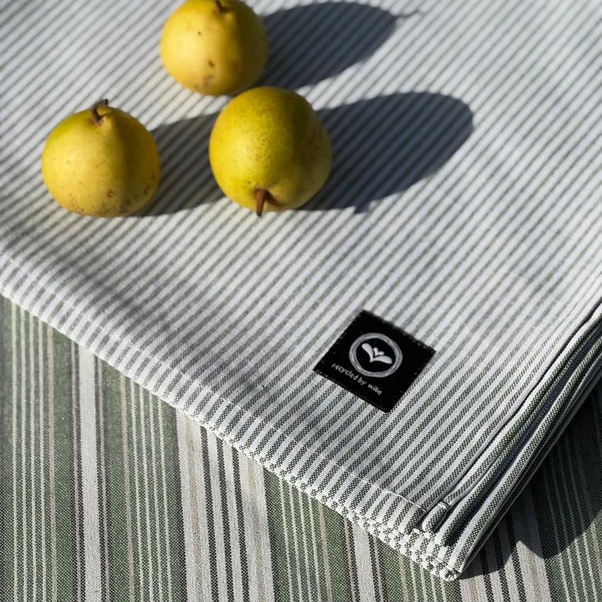 Nappe Essuyable Recyclée Bosse, Vert/Blanc