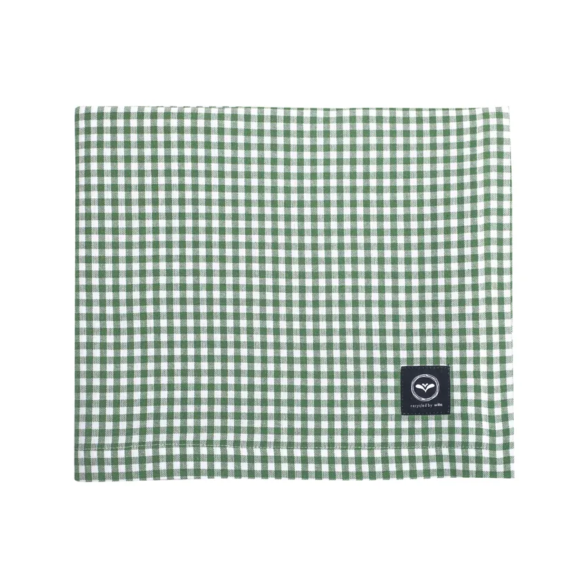 Nappe recyclée Madicken, Vert/Blanc