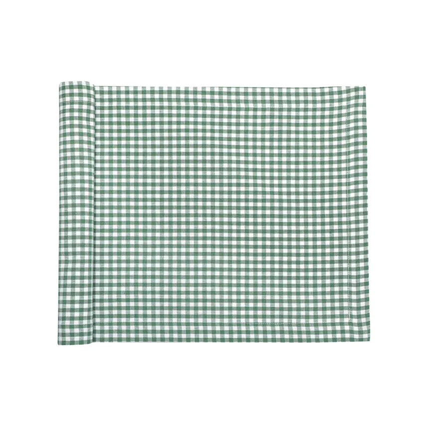 Recyclé Chemins de table Madicken, Vert/Blanc