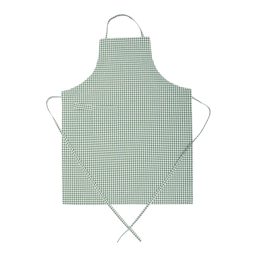 Tablier Recyclé Madicken, Vert/Blanc