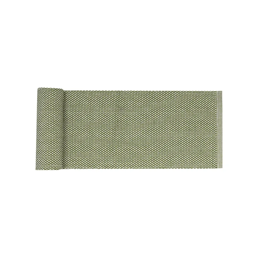 Recyclé Chemins de table Kalle, Vert/Lin