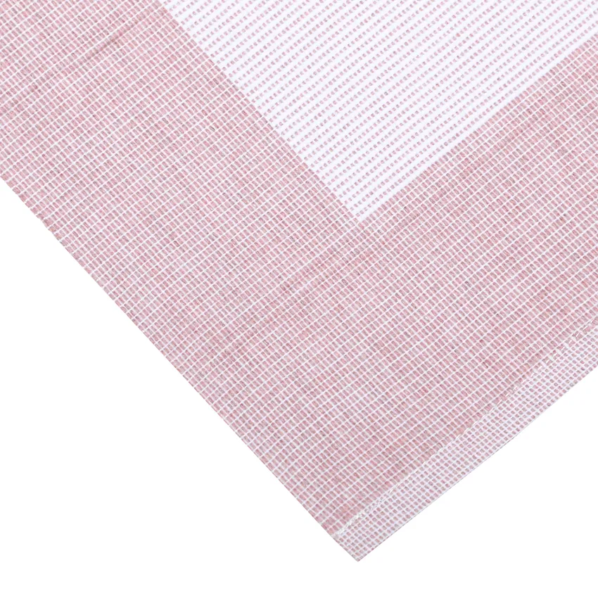 Set de table recyclé 2-pack Poppy, Rose clair/Blanc