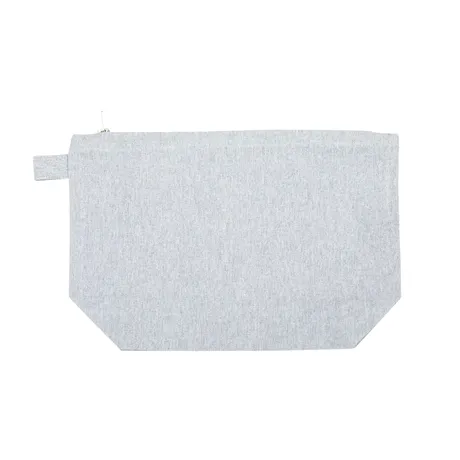 Trousse de toilette recyclée Elin, Gris clair/Blanc