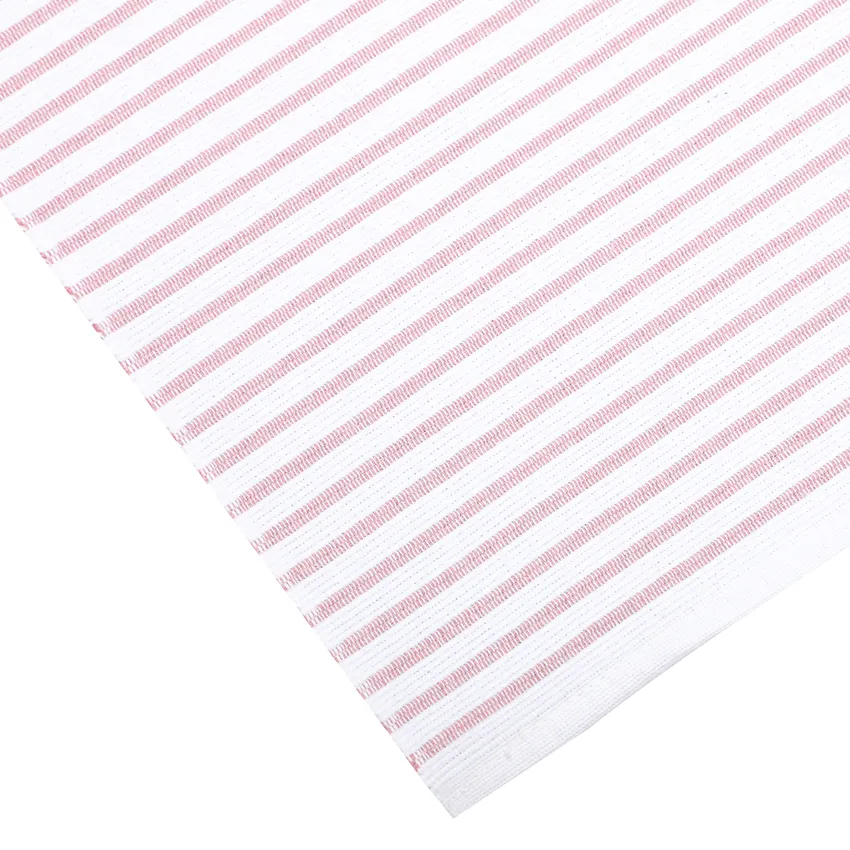 Recyclé Chemins de table Tyra, Blanc/Rose clair