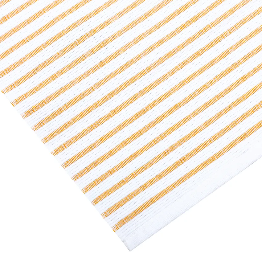 Recyclé Chemins de table Tyra, Blanc/Jaune