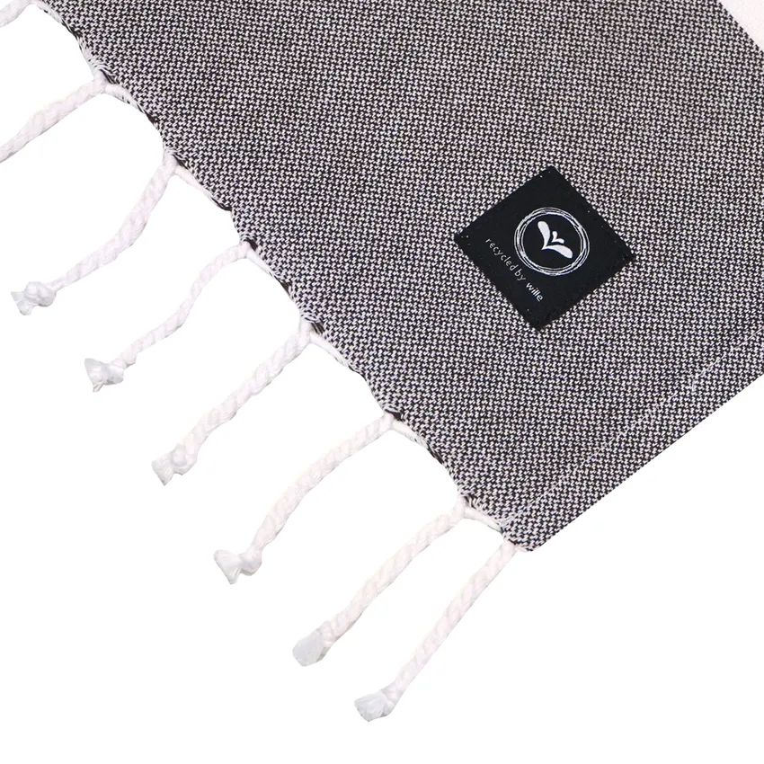 Recyclé Drap de bain Hamam Alice, Marron/Marron clair