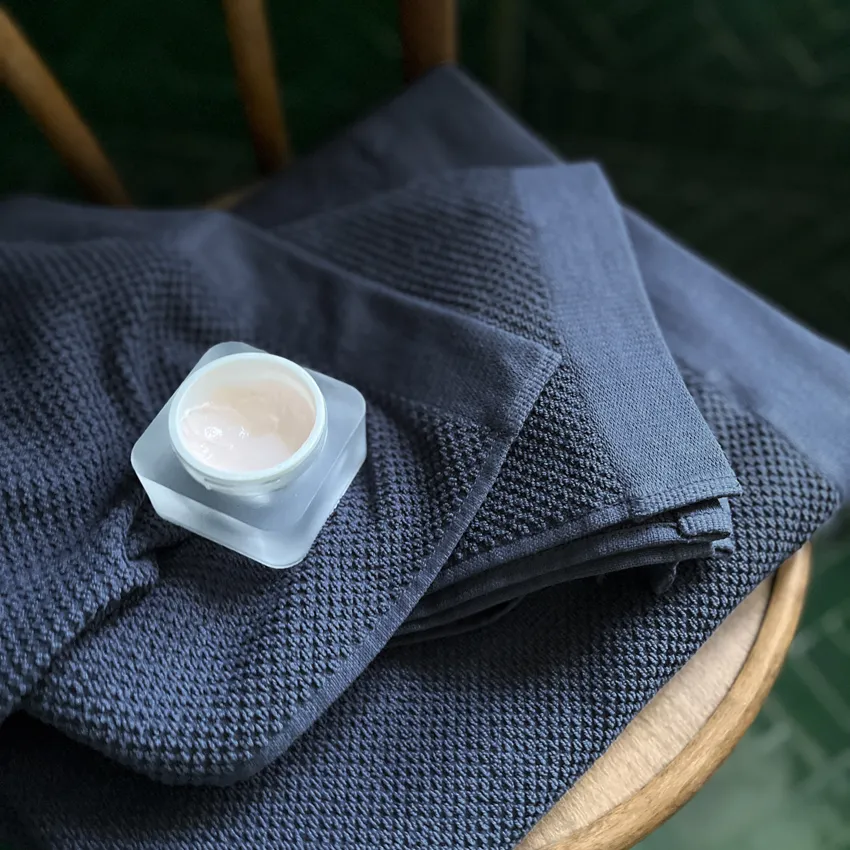 Serviette de toilette Saltö, Indigo bleu
