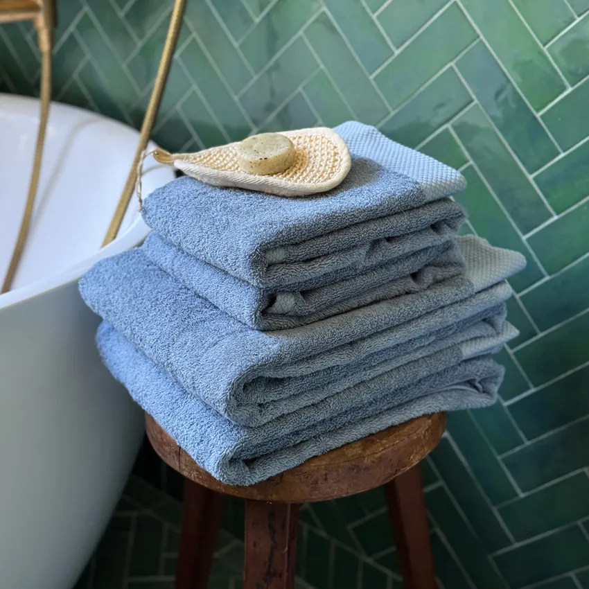 Serviette de toilette Dalarö, Bleu gris