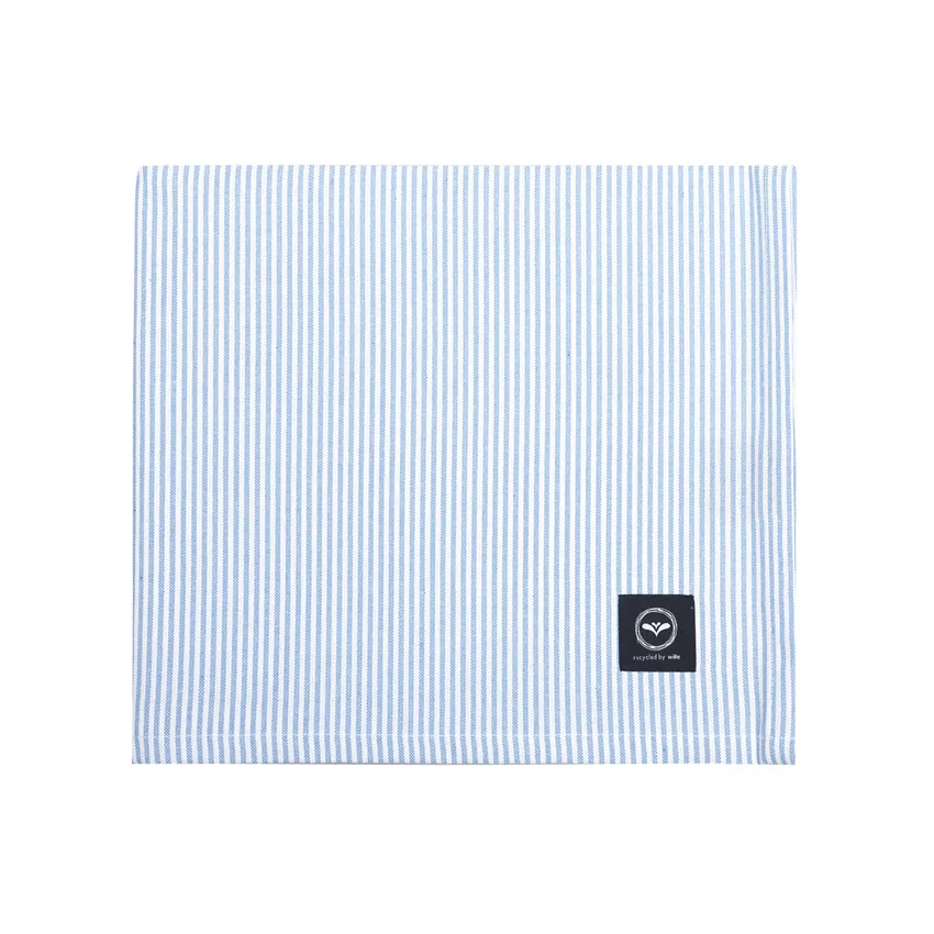 Nappe Essuyable Recyclée Bosse, Bleu clair/Blanc