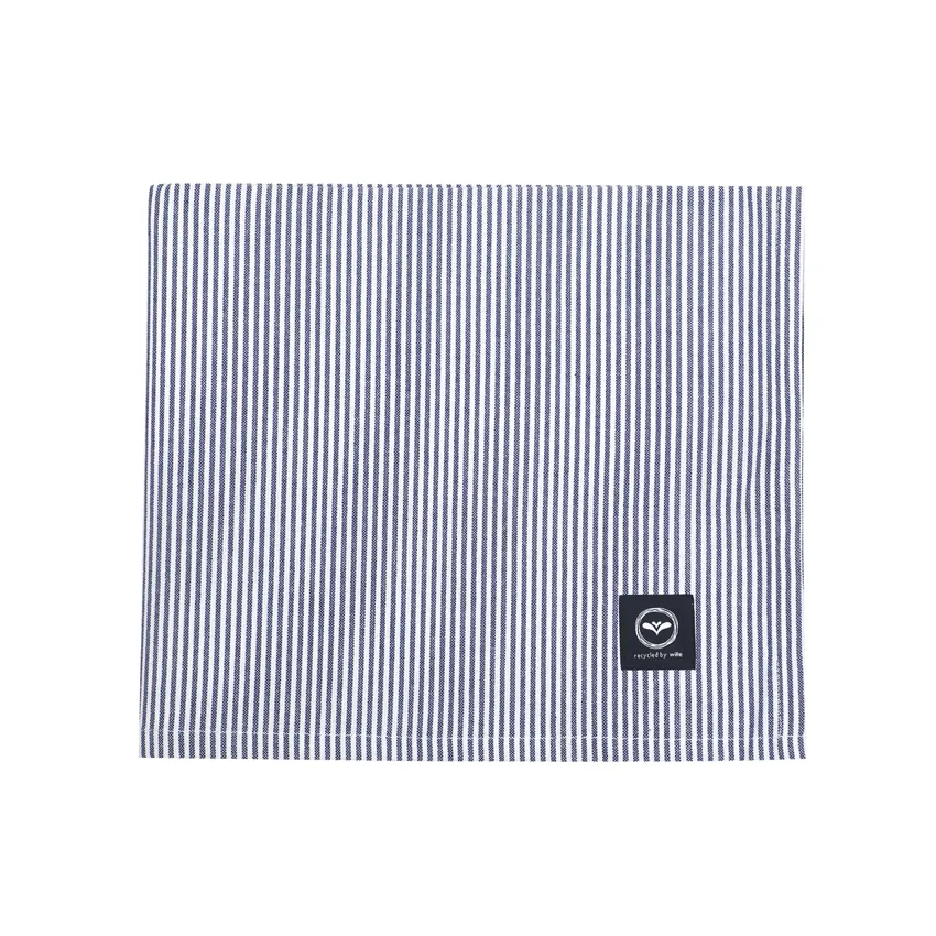Nappe Essuyable Recyclée Bosse, Bleu marine/Blanc