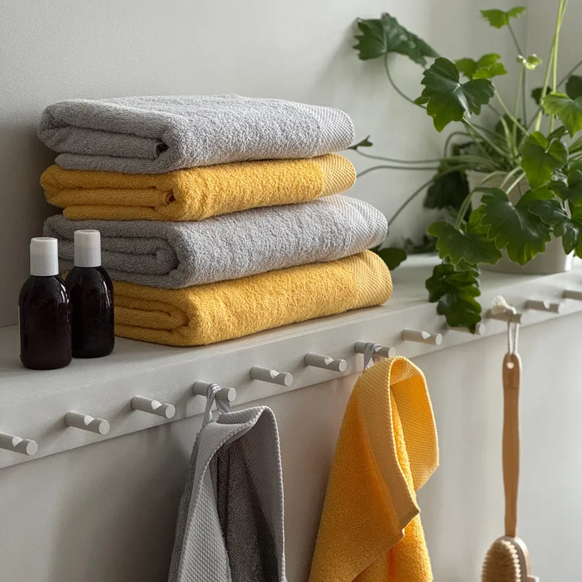 Serviette de toilette Dalarö, Gris argenté