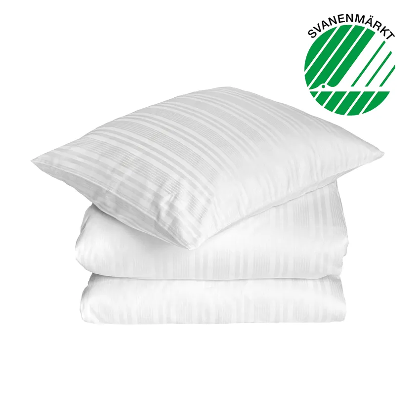 Bio Satinparure de lit 2 pièces Teddy, Blanc