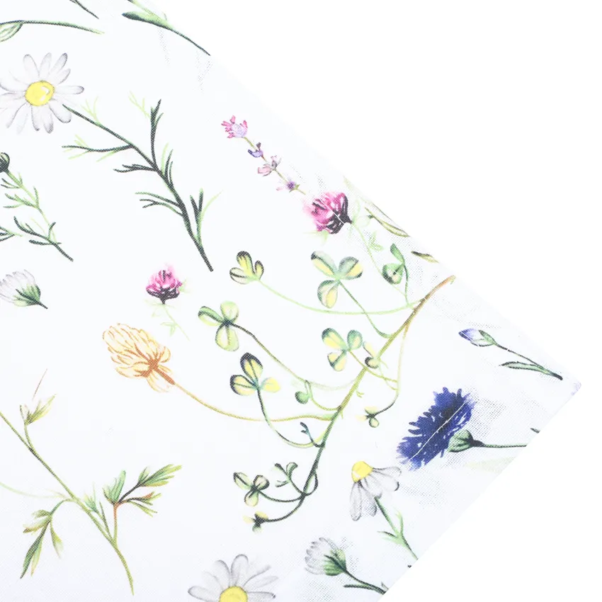 Nappe recyclée Hilma, Bleu/Vert