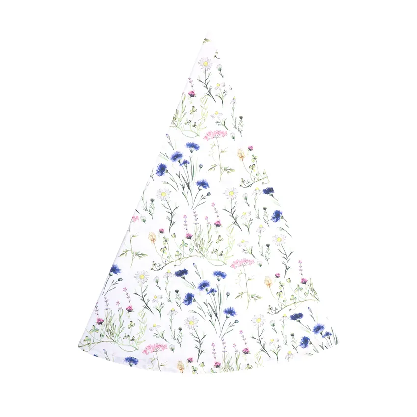 Nappe Ronde Recyclée Hilma, Bleu/Vert