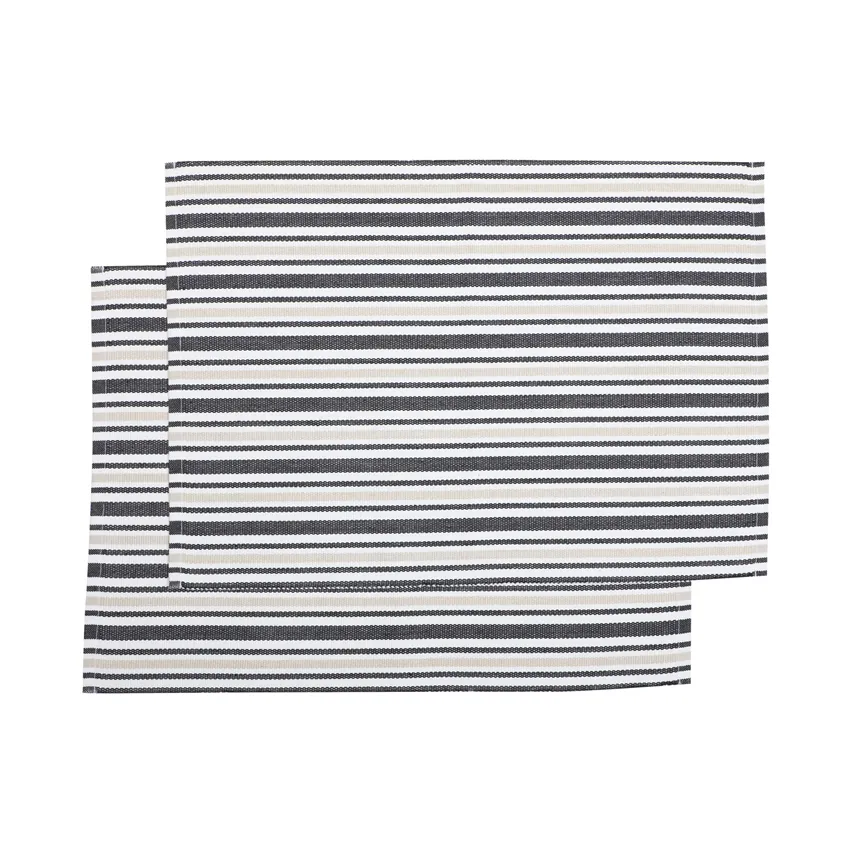 Set de table recyclé 2-pack Casper, Marron/Beige