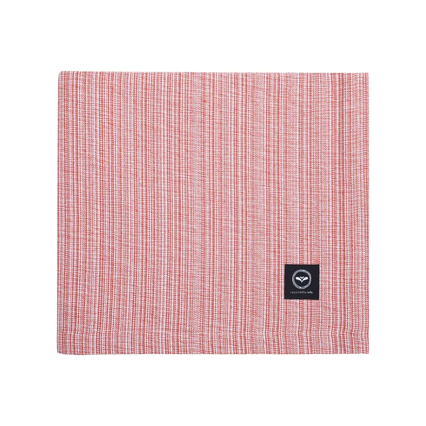 Nappe recyclée Jonna, Rouille/Blanc