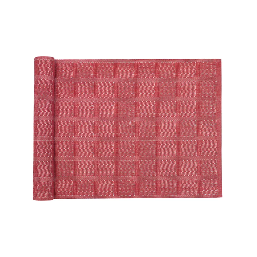 Recyclé Chemins de table Viggo, Rouge foncé/Linne