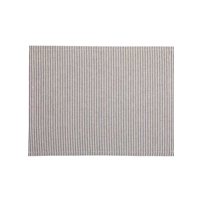 Set de Table Essuyable Recyclé 1-pack Bosse, Noir/Lin
