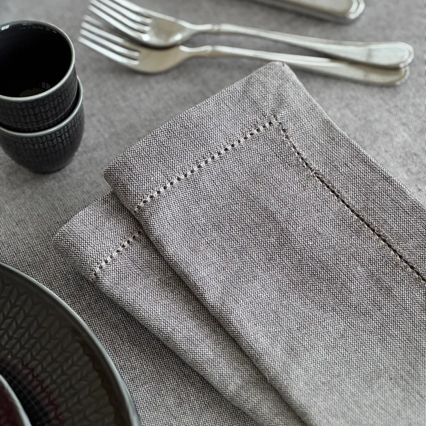 Serviette Recyclée 2-pack Ylva, Beige/Brun clair