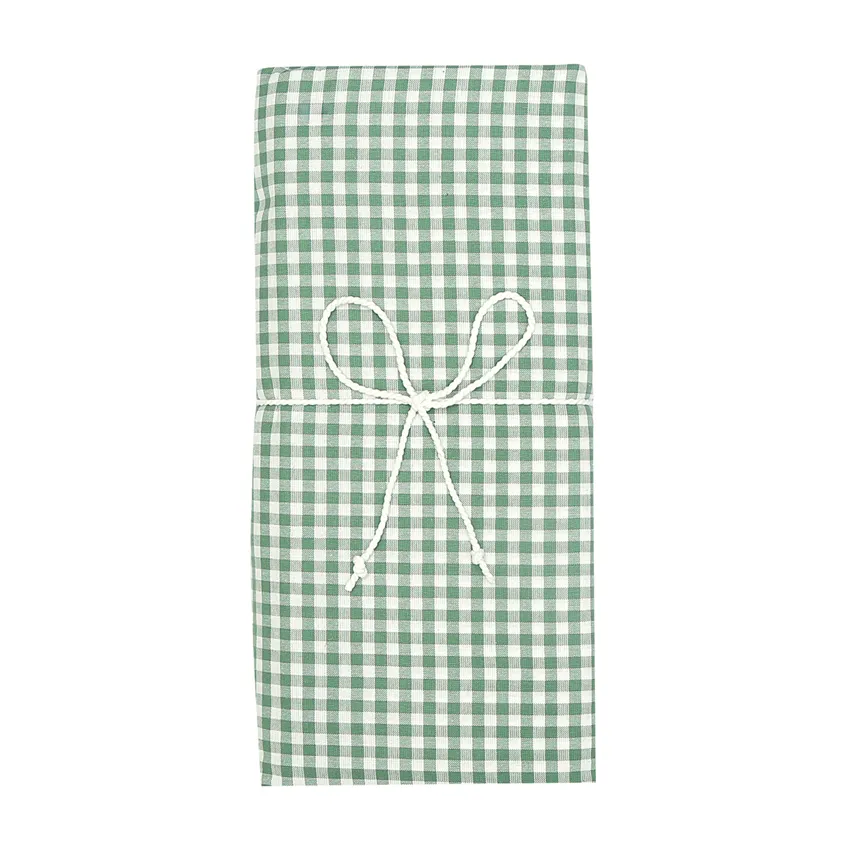 Parure de lit 2 pièces Allan, Vert/Blanc